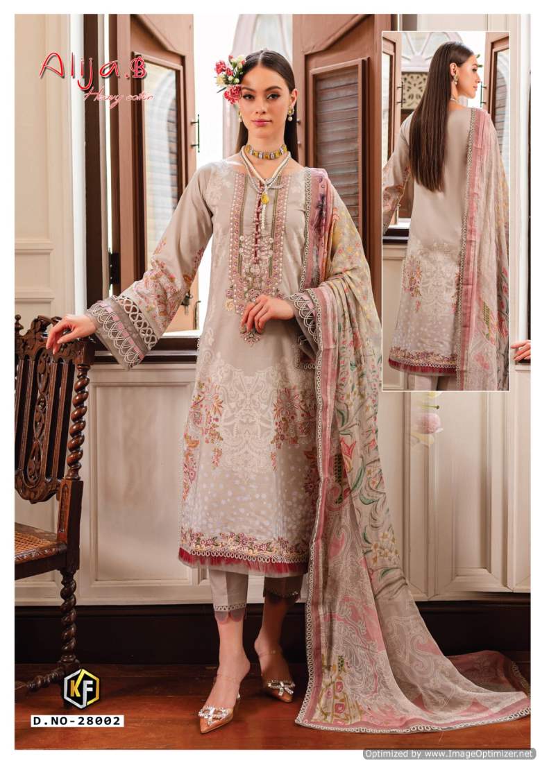 Alija B Vol 28 By Keval Printed Cotton Luxury Pakistani Dress Material Collection
